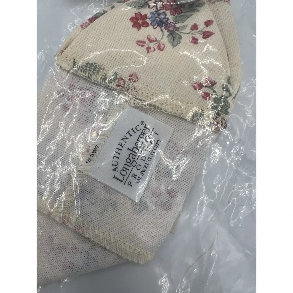 Longaberger Small Sweetest Gift Basket Fabric Liner Floral Bouquet #20397118 NEW
